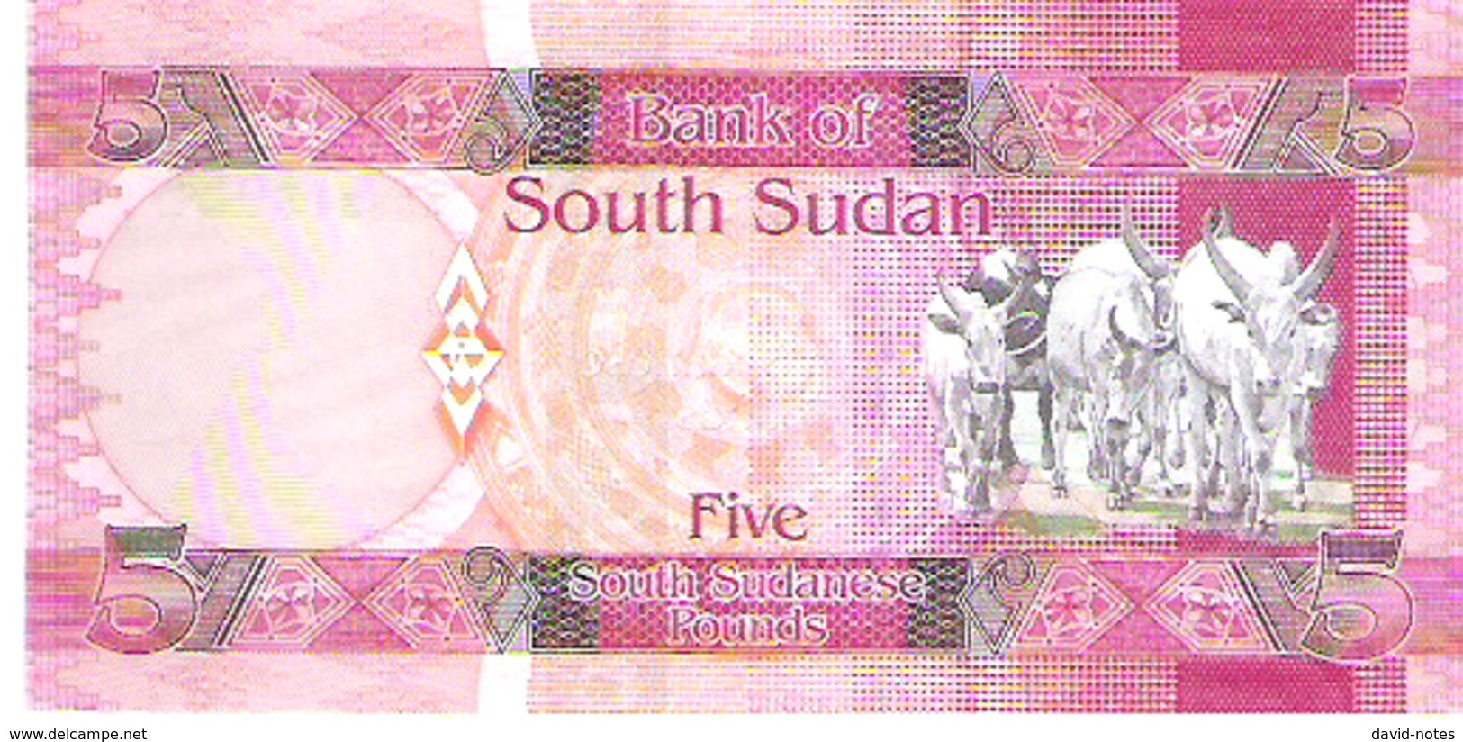 South Sudan - Pick 6 - 5 Pounds 2011 - Unc - South Sudan