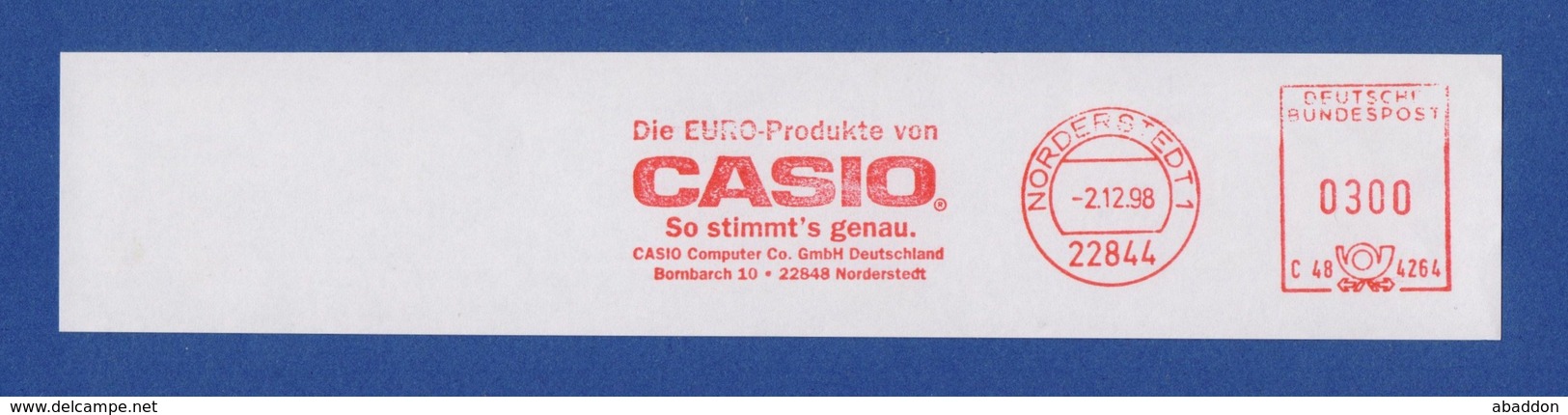 BRD AFS - Norderstedt, Die Euro-Produkte Von CASIO - So Stimmt's Genau. 1998 - Informatik