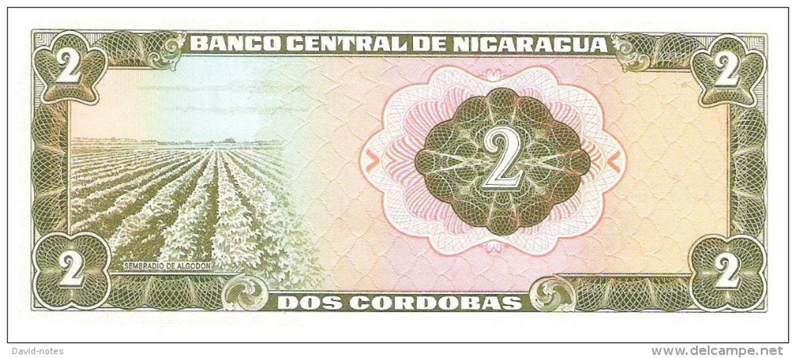 Nicaragua - Pick 121 - 2 Cordobas 1972 - Unc - Nicaragua