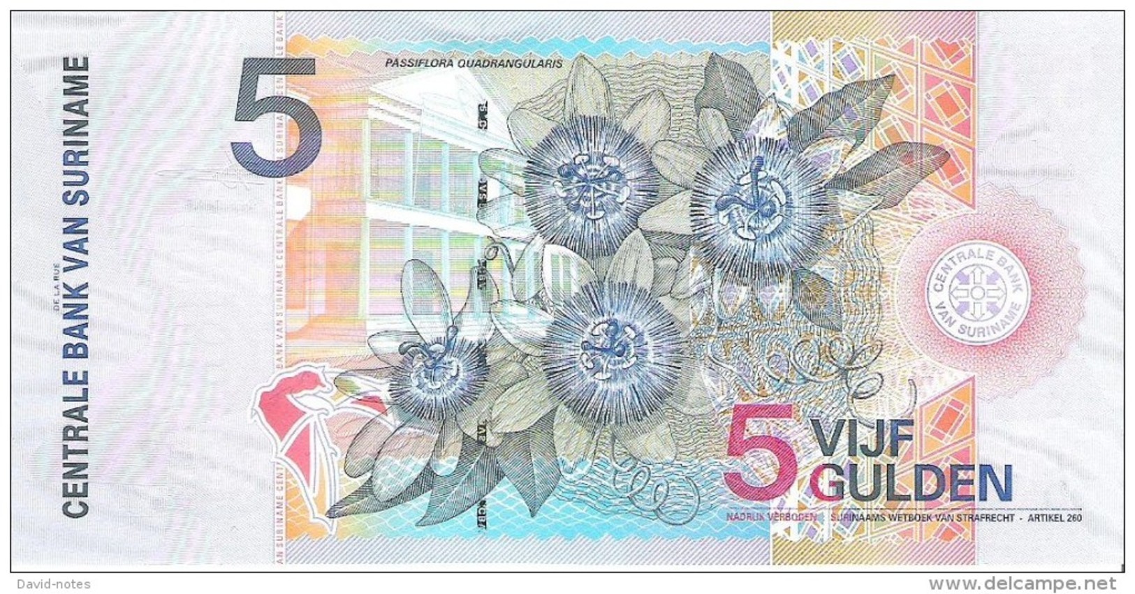 Suriname - Pick 146 - 5 Gulden 2000 - Unc - Surinam