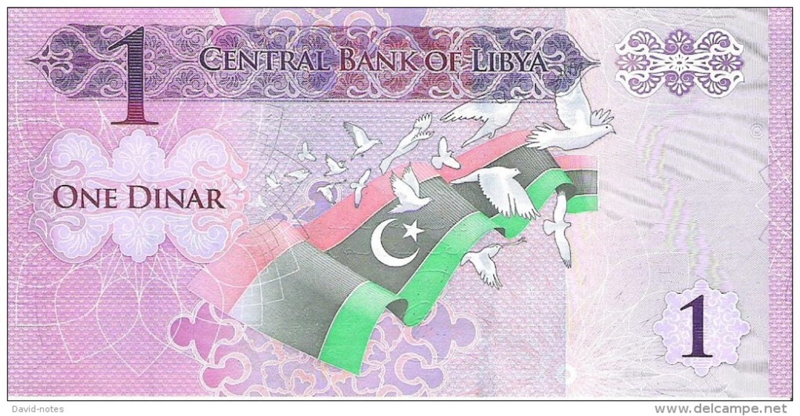 Libya - Pick 76 - 1 Dinar 2013 - Unc - Libia