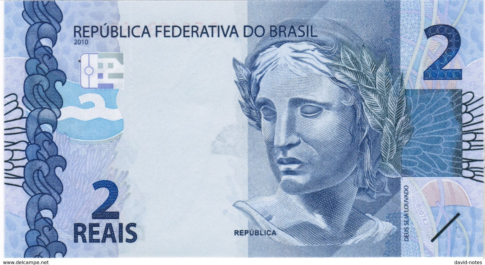 Brazil - Pick 252c - 2 Reais 2010 - Unc - Brazil