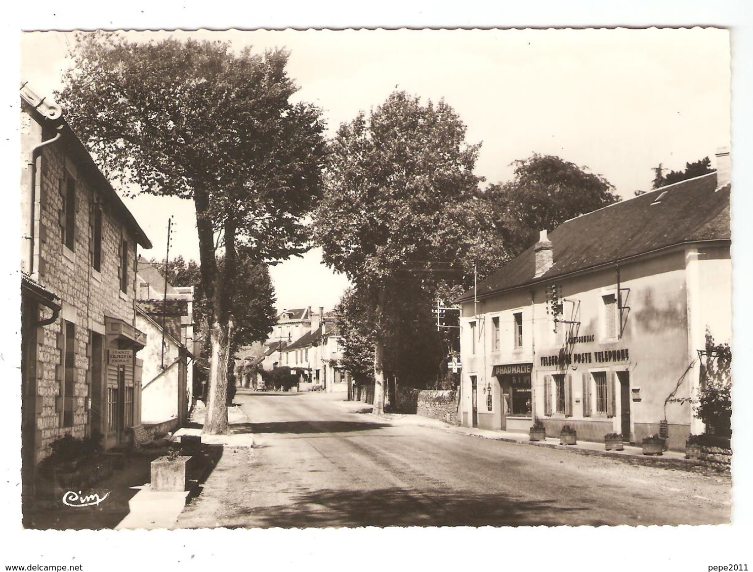 CPSM 46 CRESSENSAC Route Cahors à Brive - Poste, Pharmacie - Autres & Non Classés