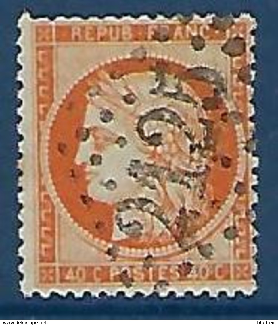 FR YT 38 " Cérès 40c. Orange " 1870 GC 2125 LUNEVILLE - 1870 Siège De Paris