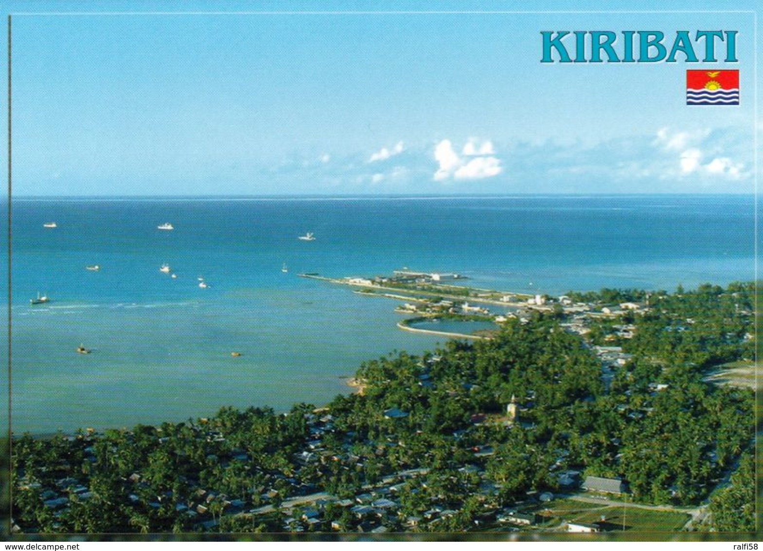 1 AK Kiribati * Blick Auf Die Insel Betio - Sie Gehört Zum Atoll Tarawa * - Kiribati