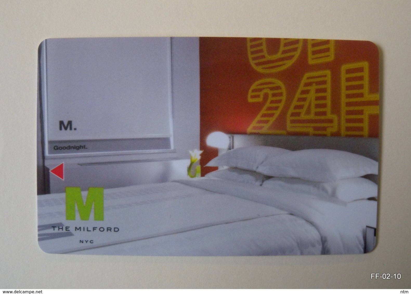 USA Year 2012: The Milford NYC Hotel Room Card-Keys (X2). Back Side With Commercial Advertisement. - Sonstige & Ohne Zuordnung