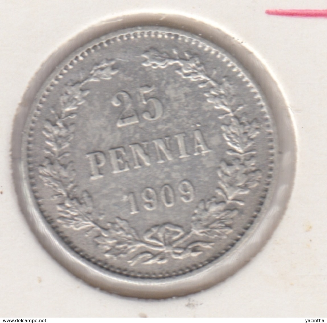 @Y@   FINLAND   25  Pennia 1909  Zilver / Ag     (2748) - Finlande