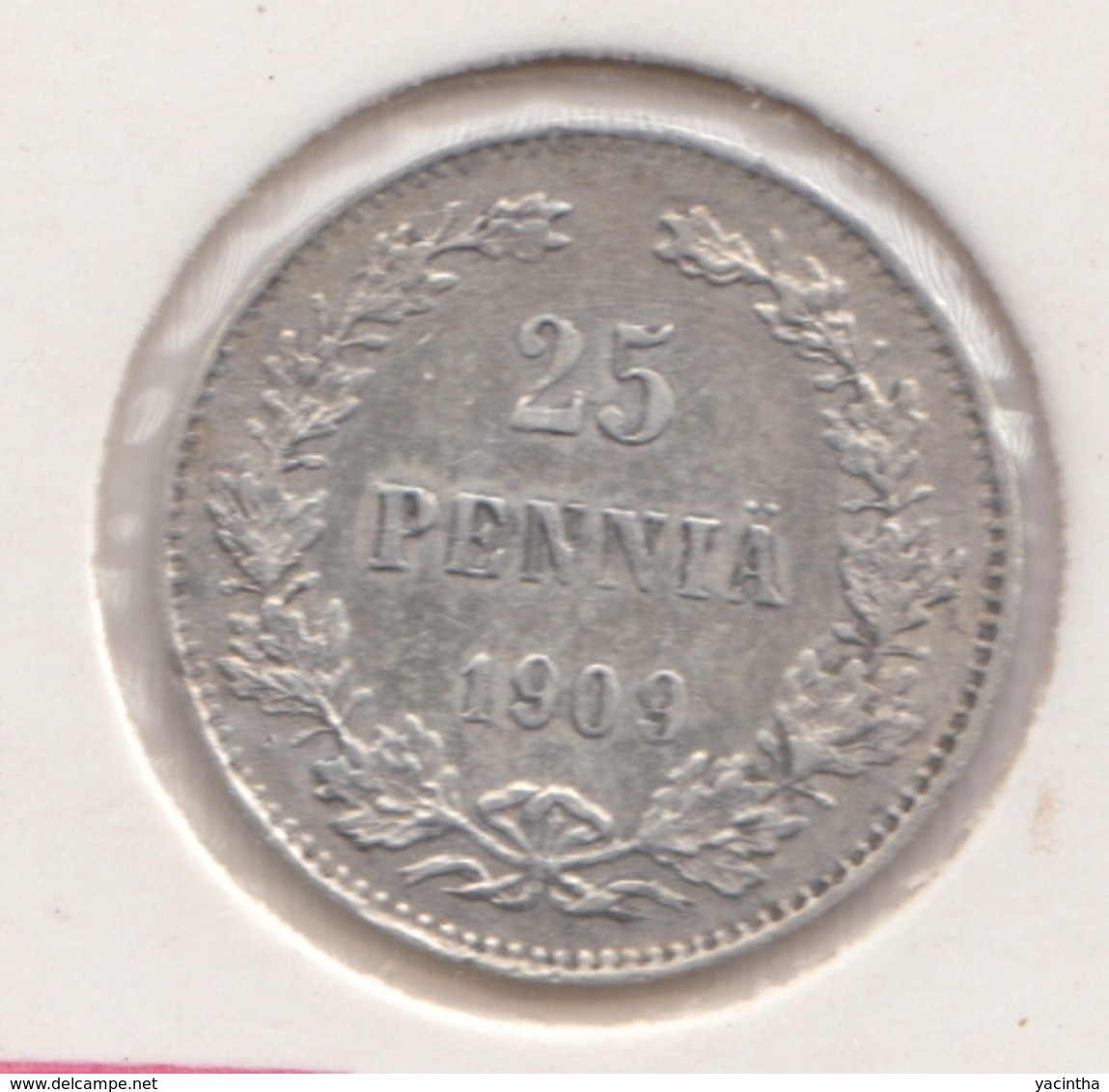 @Y@   FINLAND   25  Pennia 1909  Zilver / Ag     (2747) - Finnland