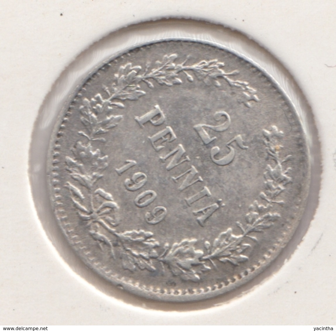 @Y@   FINLAND   25  Pennia 1909  Zilver / Ag     (2746) - Finnland