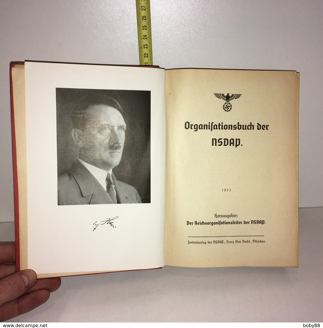 ORGANISATIONSBUCH DER NSDAP 7. Auflage 1943 Der Reichsorganisationsleiter Ww2 39-45 III° Reich - ZZ-6101 - Old Books