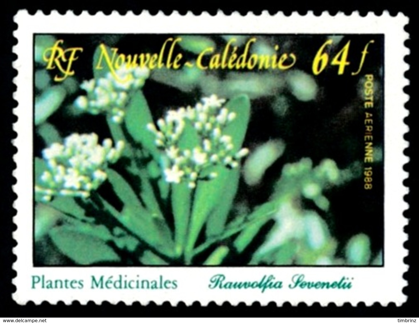 NOUV.-CALEDONIE 1988 - Yv. PA 258 NEUF   Faciale= 0,54 EUR - Plante Rauvolfia Sevenetii  ..Réf.NCE24374 - Ungebraucht