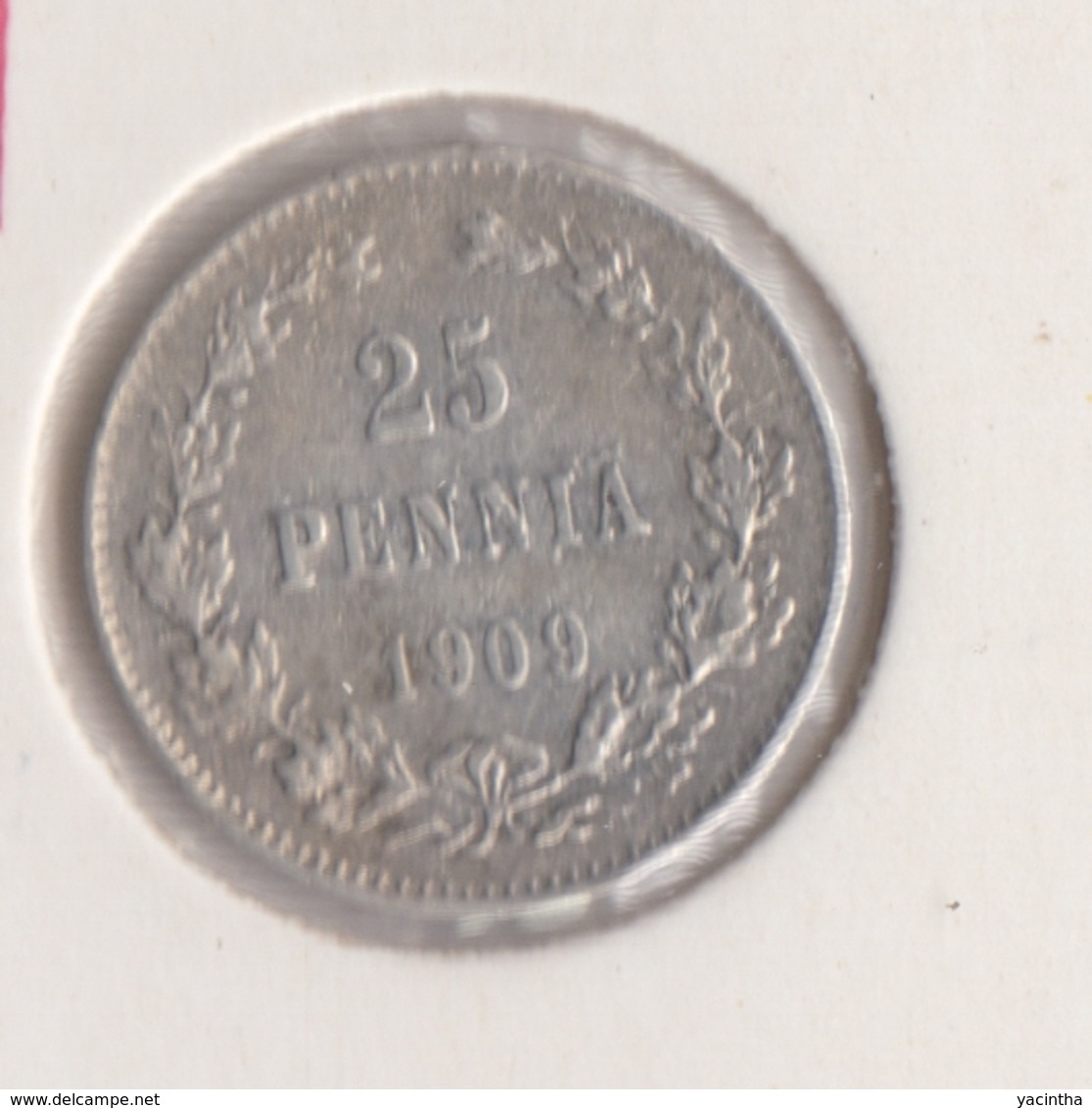 @Y@   FINLAND   25  Pennia 1909  Zilver / Ag     (2743) - Finland