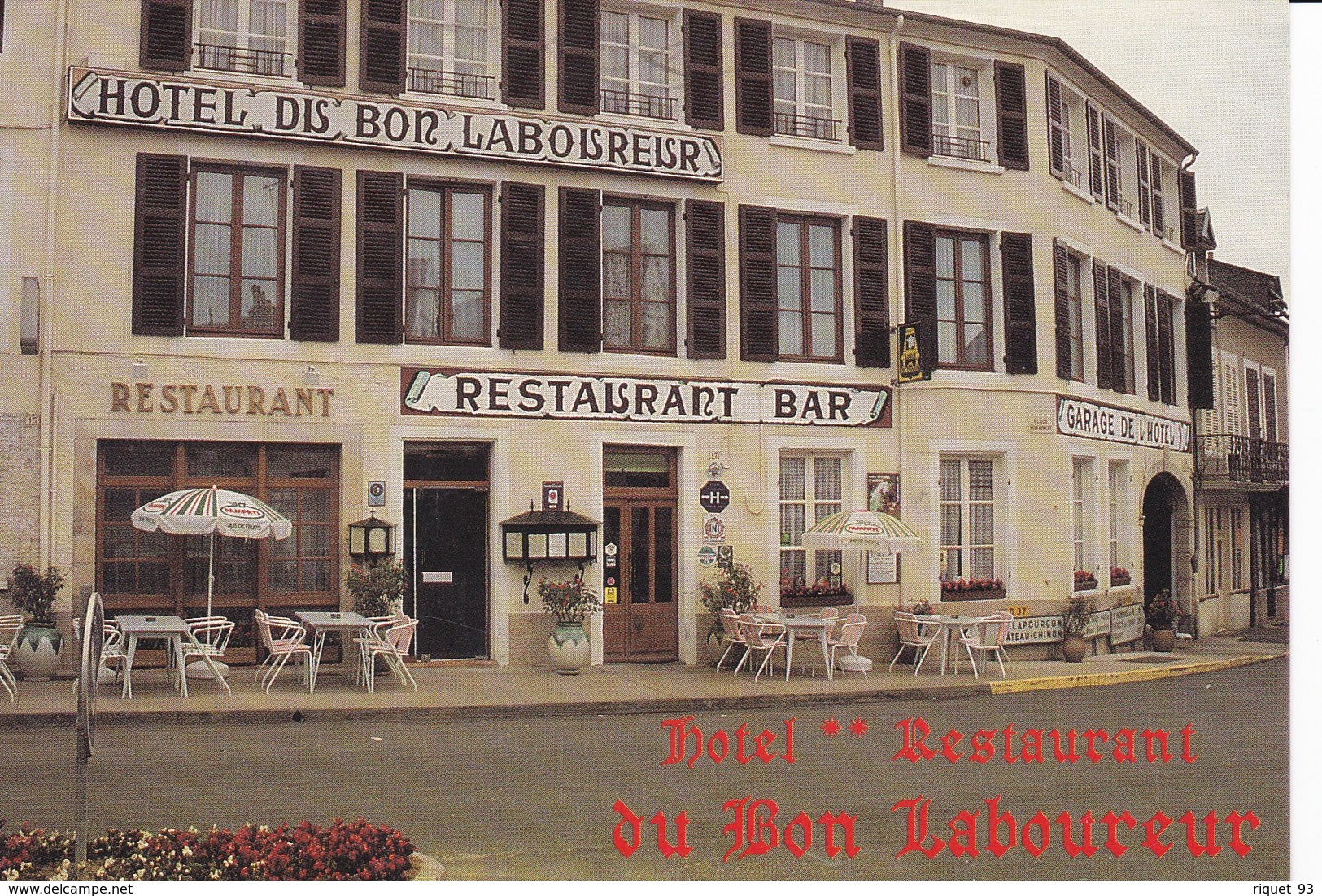 Hôtel -Restaurent Du Bon Laboureur. Maison LOREAU - Moulin Engilbert