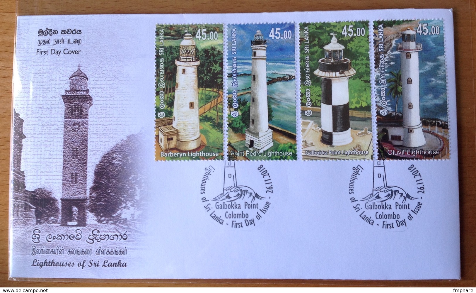 Phare Lighthouse Vuurtoren Leuchttürme Faro Fari SRI LANKA 2018 FDC - Phares