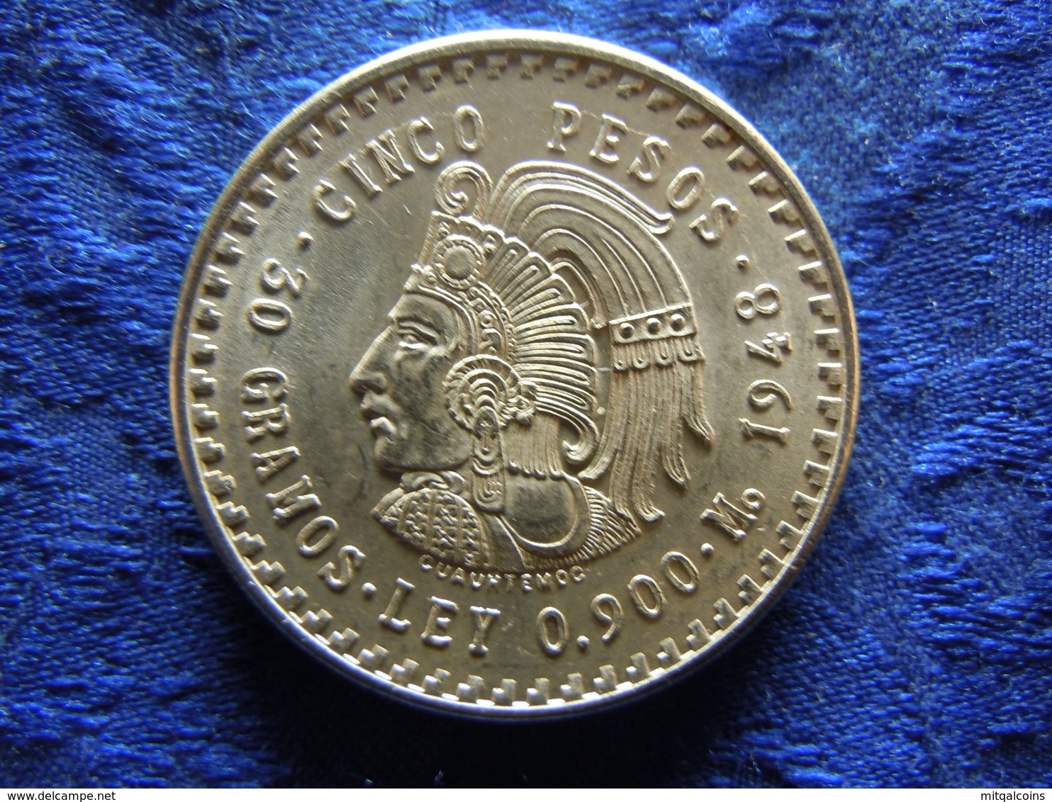 MEXICO 5 PESOS 1948, KM465 UNC - Mexique