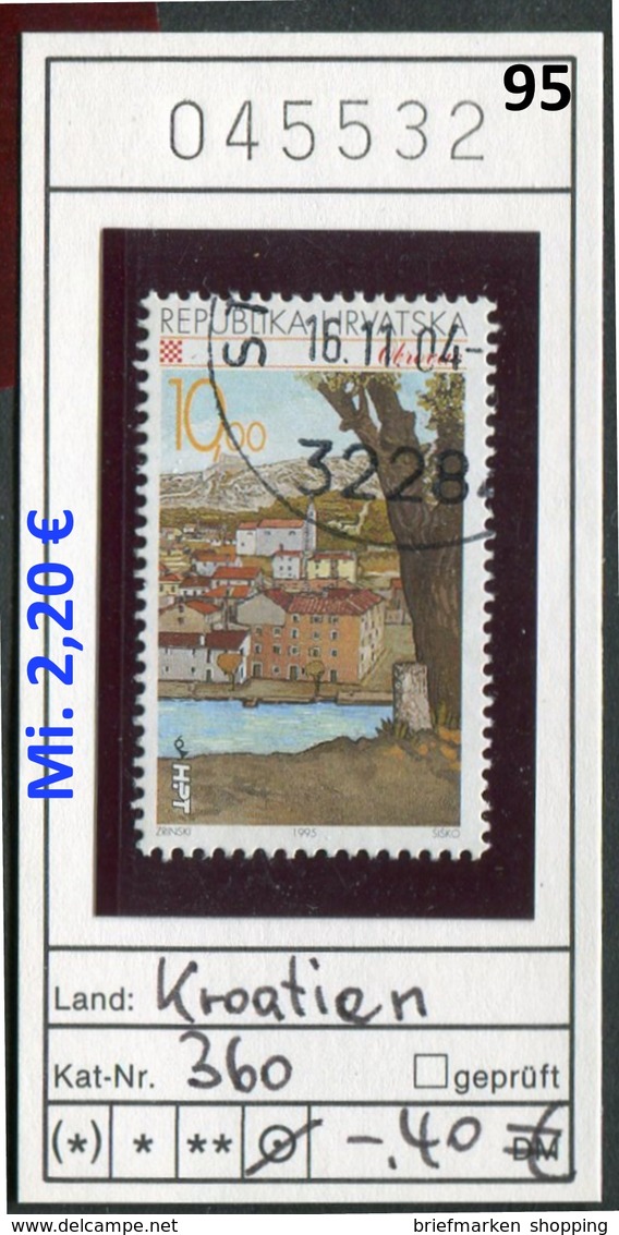 Kroatien - Hrvatska - Croatie - Michel 360 - Oo Oblit. Used Gebruikt - Kroatien