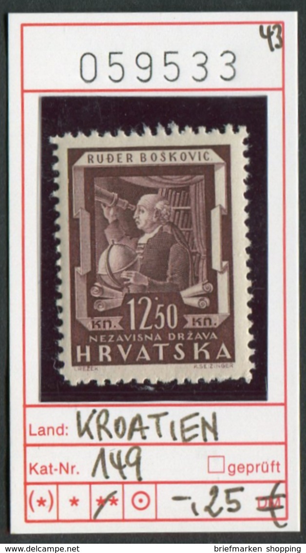 Kroatien - Hrvatska - Croatie - Michel 149 - ** Mnh Neuf Postfris - Kroatien