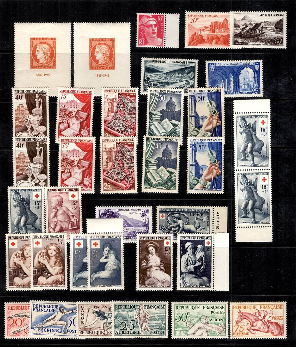 France Belle Collection De Bonnes Valeurs Neufs ** MNH 1949/1959. TB. A Saisir! - Collections