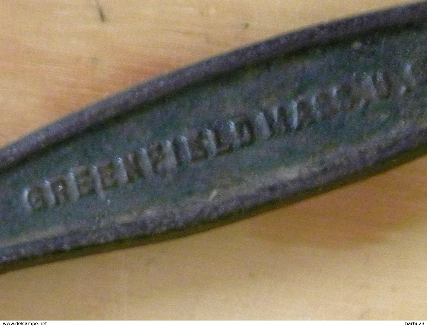 Clé à Molette à Griffe F. E. WELLS & Son C.O Greenfield Mass. USA  Long. 24cm Poids 620gr - Outils Anciens