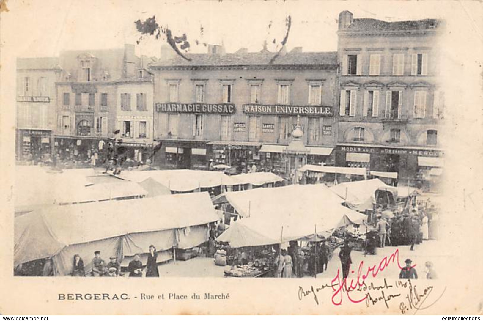 Bergerac        24        Place Du Marché. Pharmacie  Cussac   (voir Scan) - Bergerac