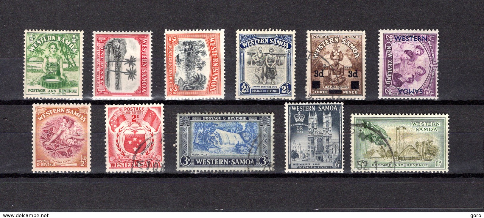 Samoa  1935 .-   Y&T  Nº   121/124-140-145-149-151/152-160-163 - Samoa (Staat)