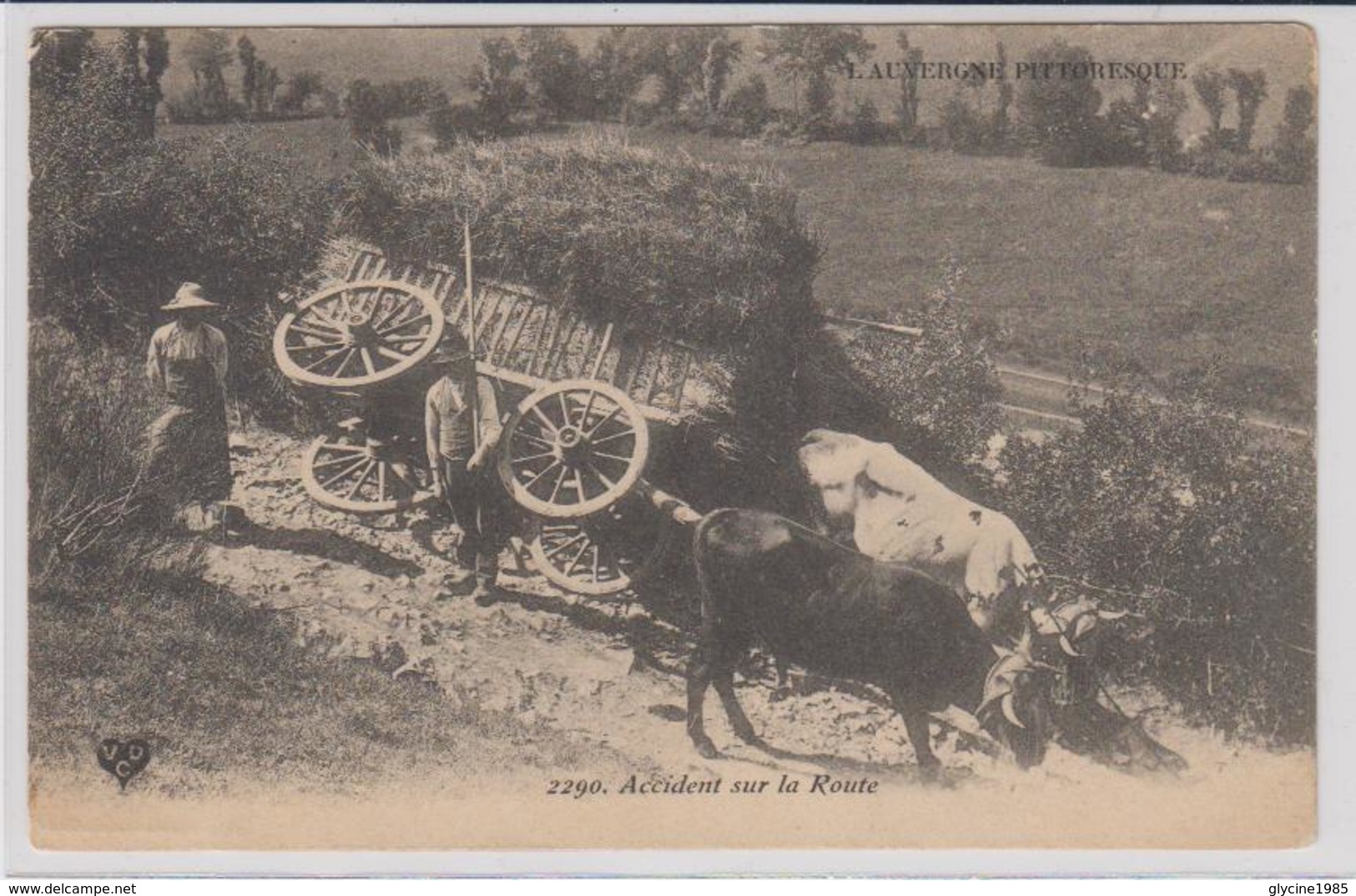 AUVERGNE  ACCIDENT SUR LA ROUTE BEAU PLAN - Auvergne