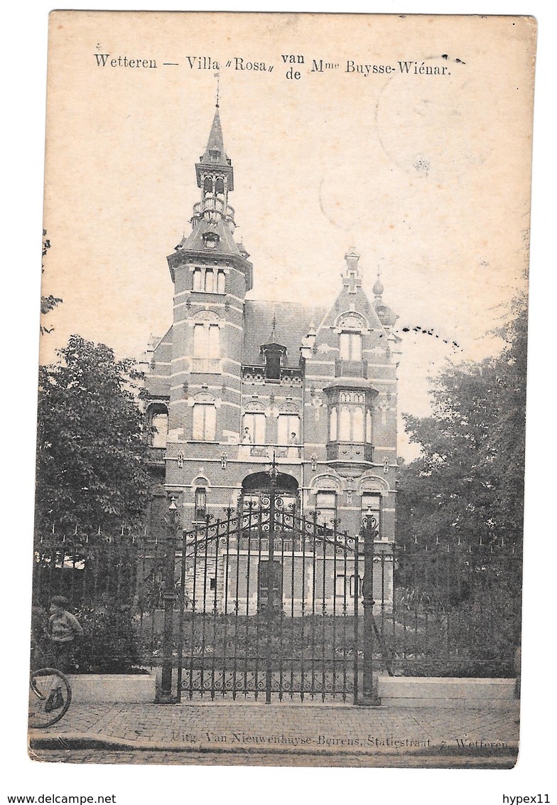 Wetteren Villa Rosa Van De Buysse Wienar Zeldzaam Rare Uitg Van Nieuwenhuyse Beirens - Wetteren