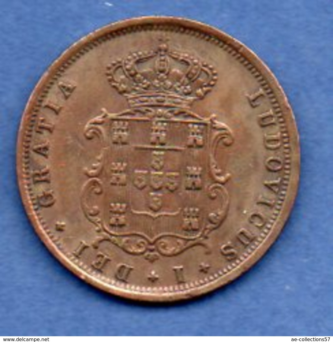 Portugal   - 5 Reis 1868   -  Km # 513  - état TTB -  1 Coup Tranche - Portugal