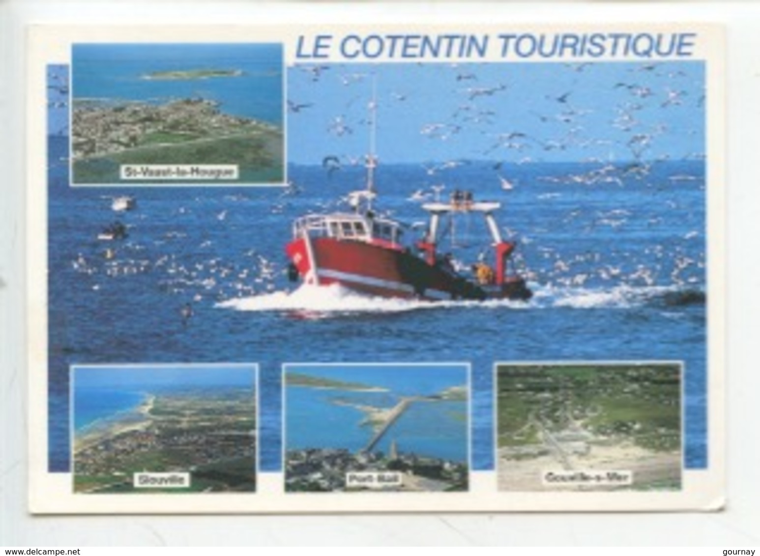 Le Cotentin Touristique Multivues Chalutier Bateau Pêche Saint Vaast La Hougue Siouville Port-Bail Gouville - Autres & Non Classés