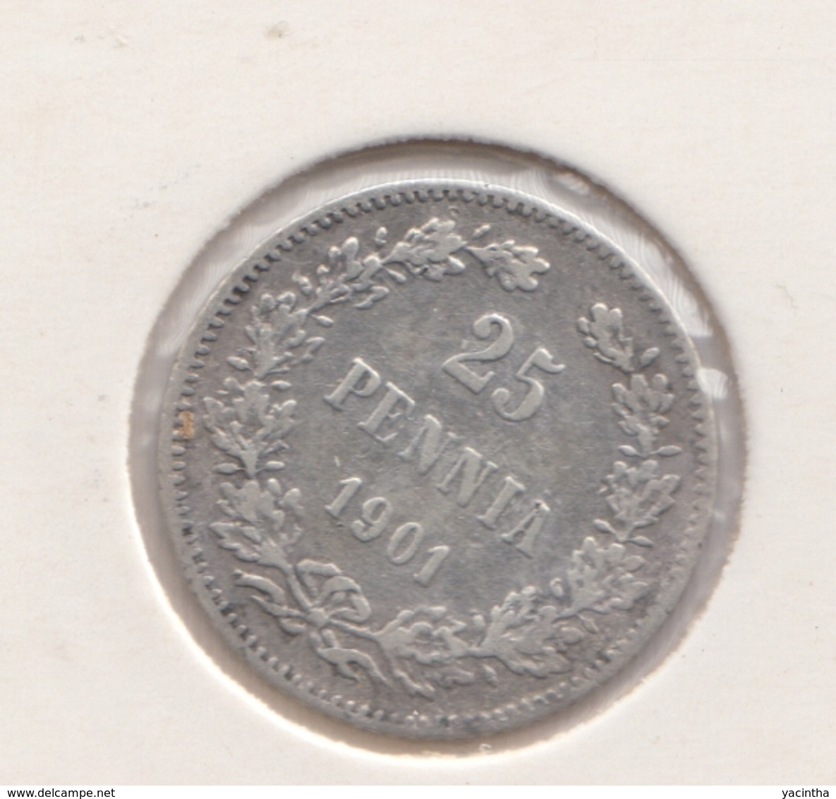 @Y@   FINLAND   25  Pennia 1901  Zilver / Ag     (2736) - Finlandia