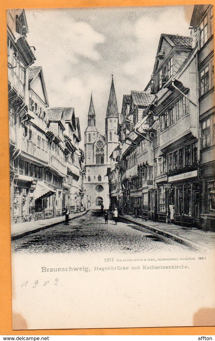 Braunschweig Germany 1900 Postcard - Braunschweig