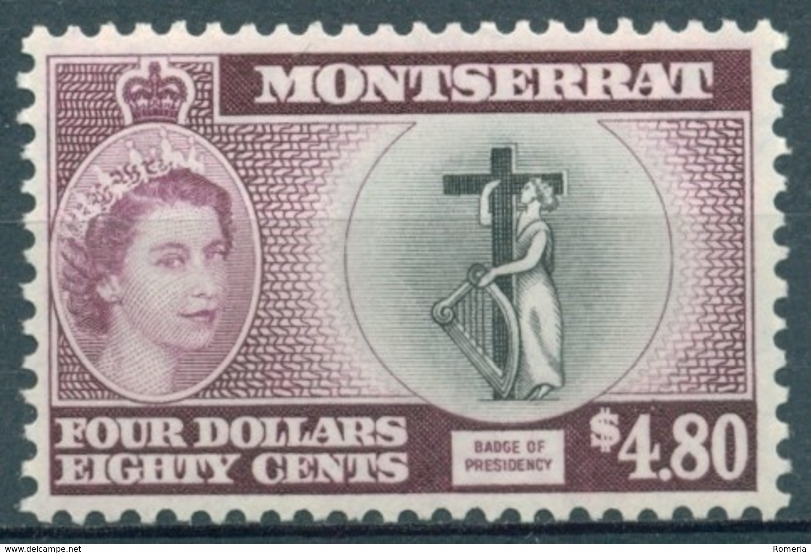 Montserrat - 1955/1957 - Yt 144 - Série Courante - * Charnière - Montserrat