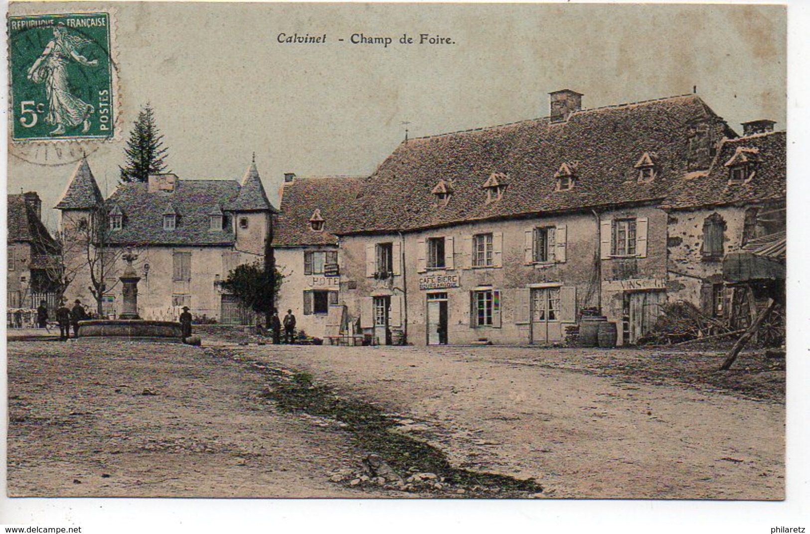 Calvinet : Champ De Foire (carte Colorisée) - Autres & Non Classés