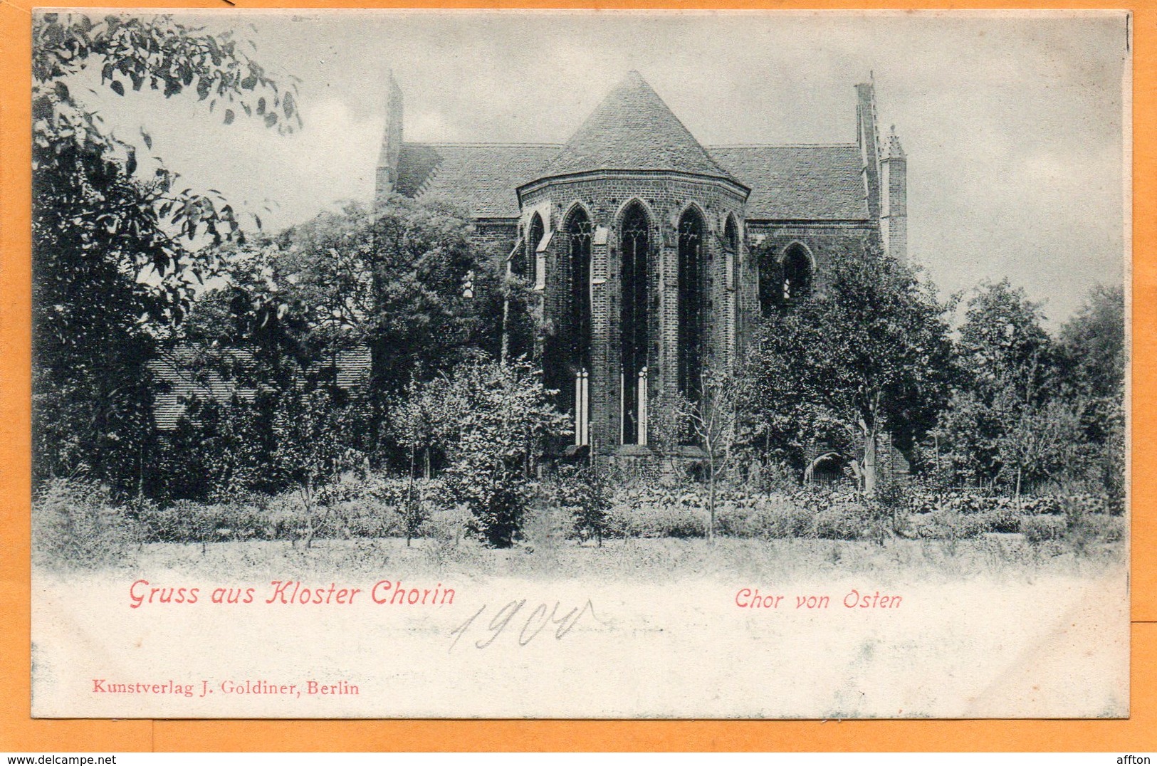 Gruss Aus Kloster Chorin Neubrandenburg Germany 1900 Postcard - Neubrandenburg