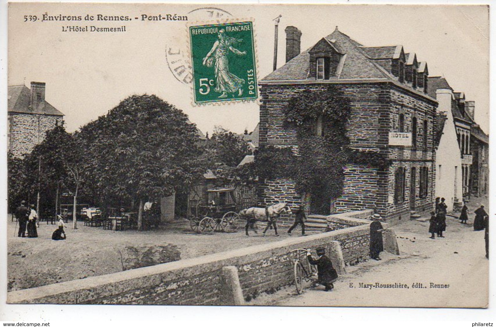 Environs De Rennes - Pont Réan : L'hôtel Desmesnil - Autres & Non Classés