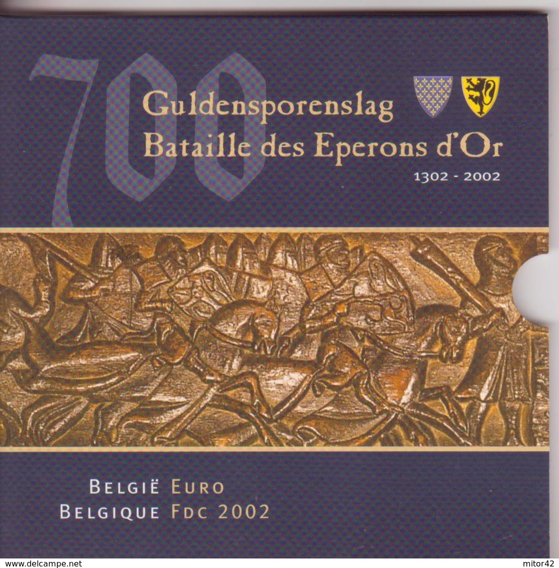 Belgio-2002-8 Valori  Euro+ Medaglia-F.D.C. In Blister - Belgio