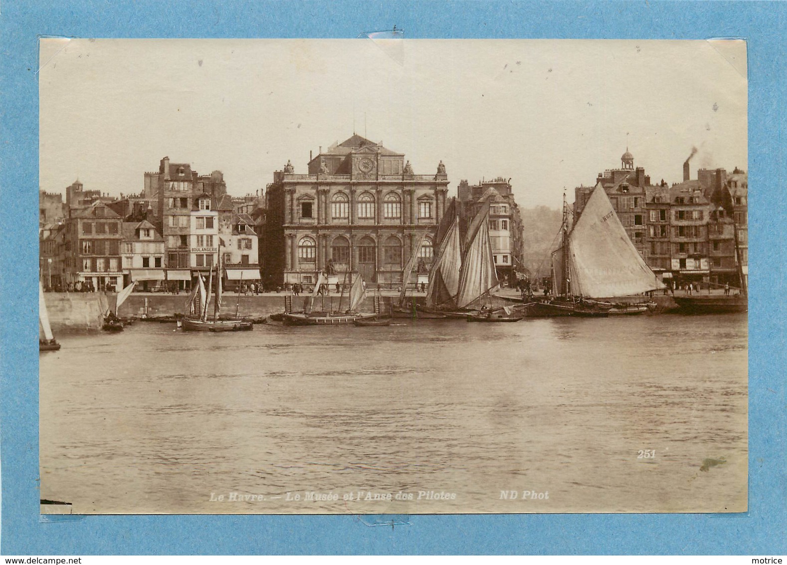 LE HAVRE (seine Maritime) - Le Musée Et L'Anse Des Pilotes, Photo Vers 1900 Format 17,8cm X 12cm . - Places