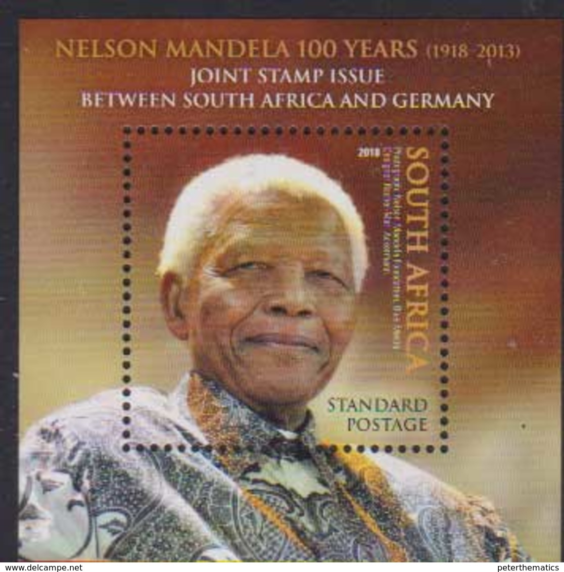 SOUTH AFRICA, 2018, MNH, JOINT ISSUE WITH GERMANY, NELSON MANDELA, S/SHEET - Emissioni Congiunte