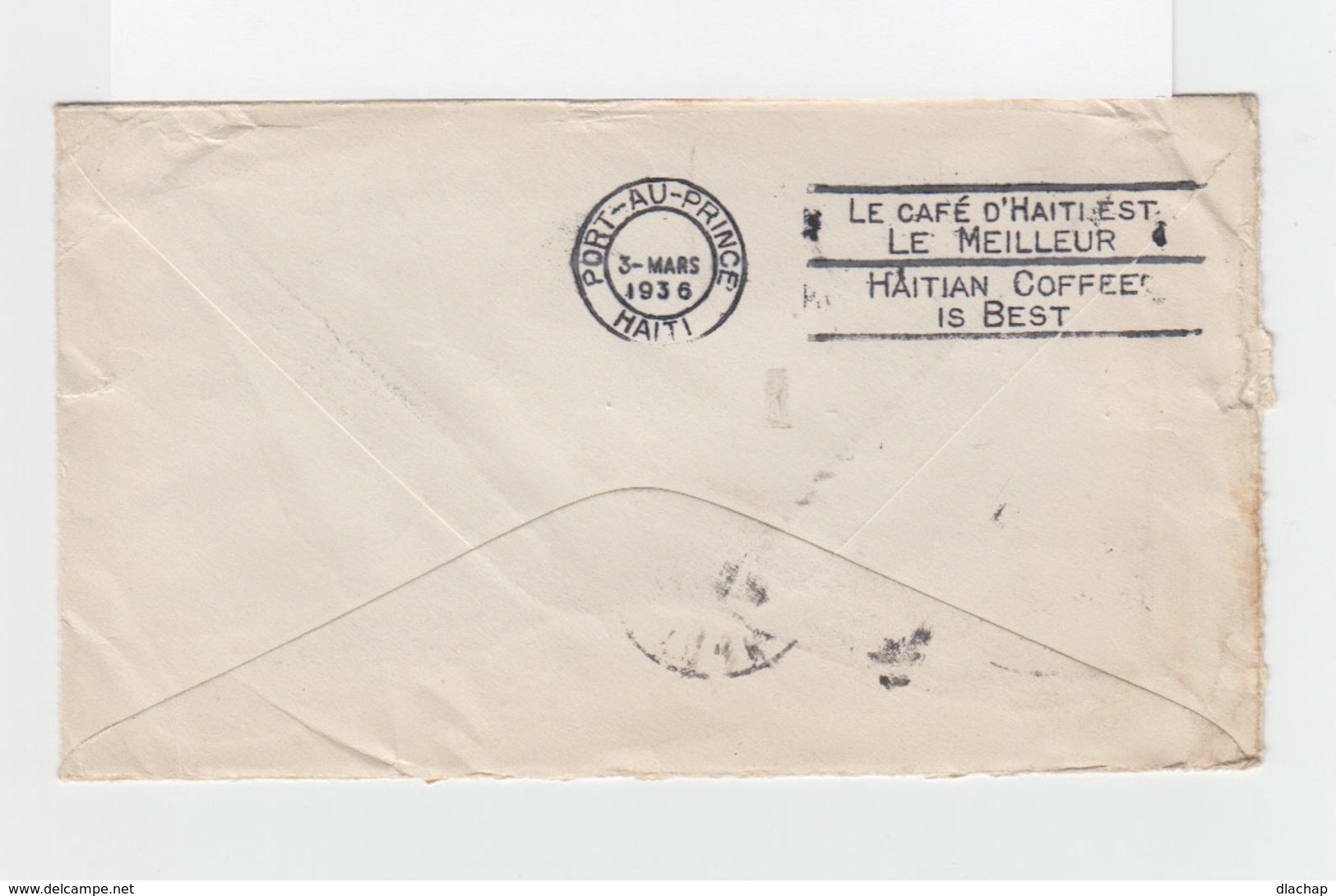 Sur Enveloppe De L'entreprise Mc Cormack Et Zatzman Timbre Airmail CAD New York G.P.O. 1936. Vers Haïti: CAD. (1061x) - Marcophilie