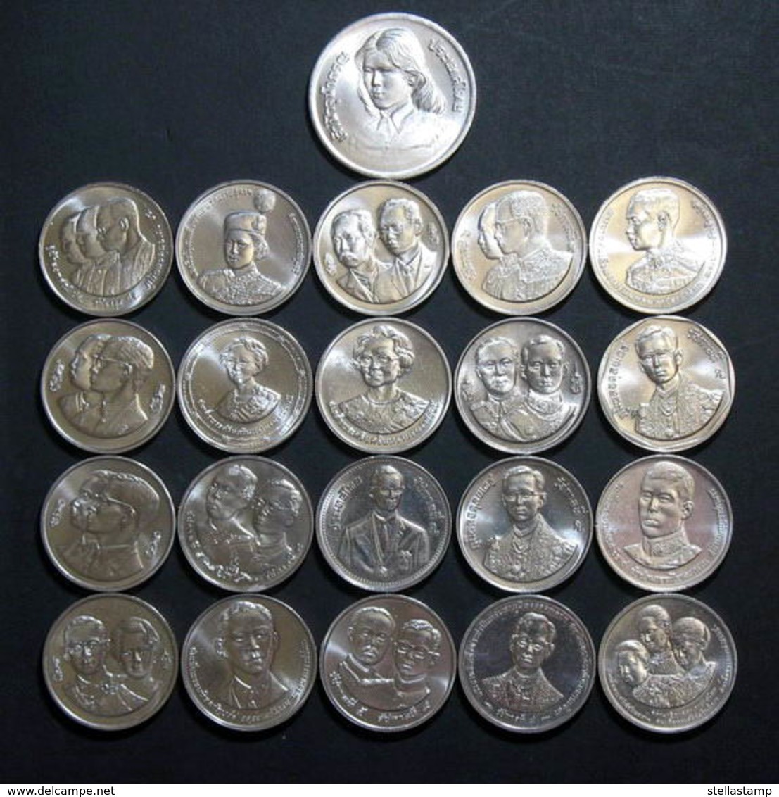 Thailand Coin 2 Baht Completed Set Of 41 UNC - Thailand