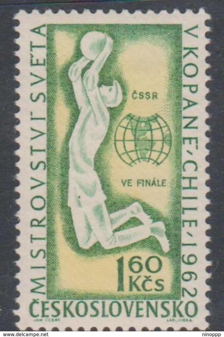 Czechoslovakia Scott 1123 1962 World Soccer Championship, Mint Never Hinged - Unused Stamps