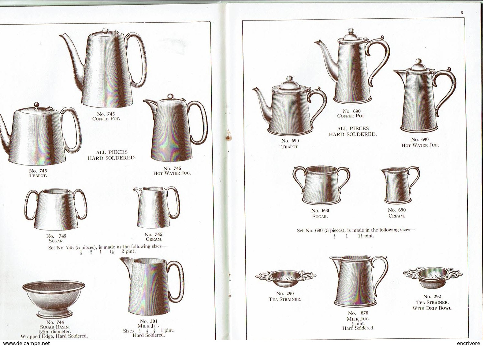 Catalogue HOLLOW-WARE Holloware Vaisselle Nickel Argent Restaurant JENKINS Birmingham 1927 Saglier Paris - Home Decoration