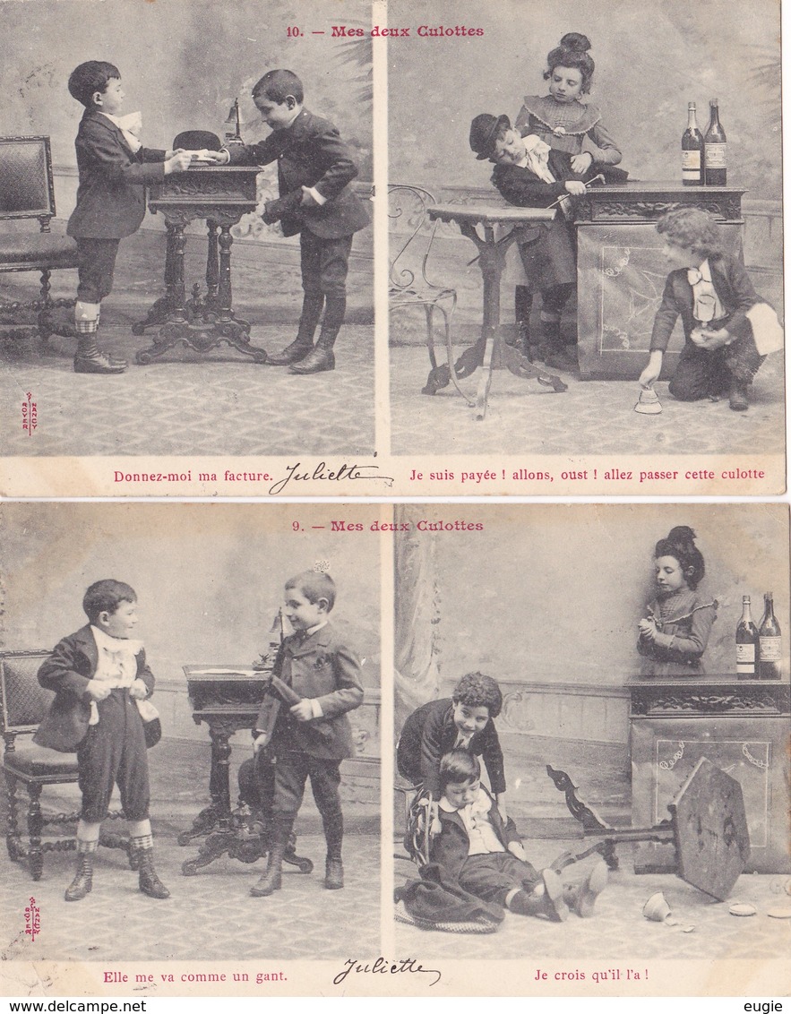 155/ Serie Van 10 Kaarten, Mes Deux Culottes, 1904 - 5 - 99 Postkaarten
