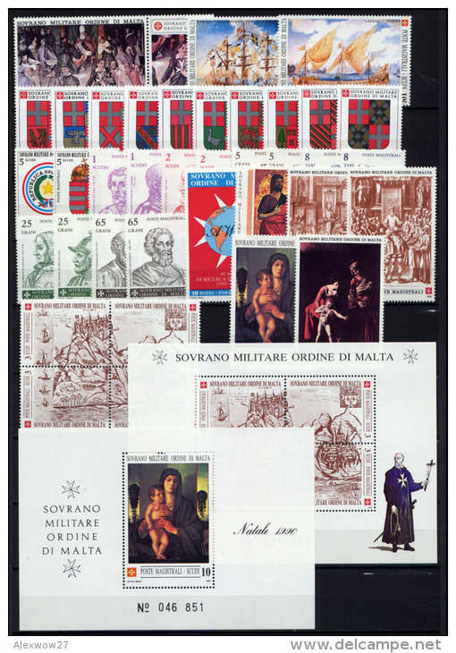 Smom 1990 -- Annata Completa --- Complete Years ** MNH / VF - Sovrano Militare Ordine Di Malta