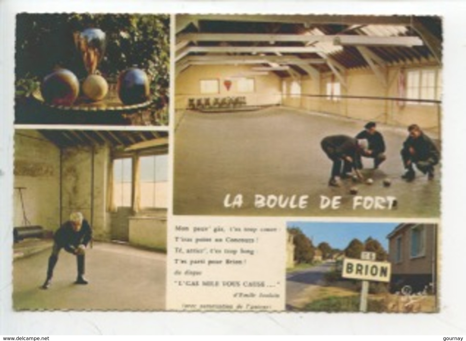 La Boule De Fort (Anjou) Mon Pauv'gas...d'Emile Joulain - Brion Pétanque (cp Vierge) - Pétanque