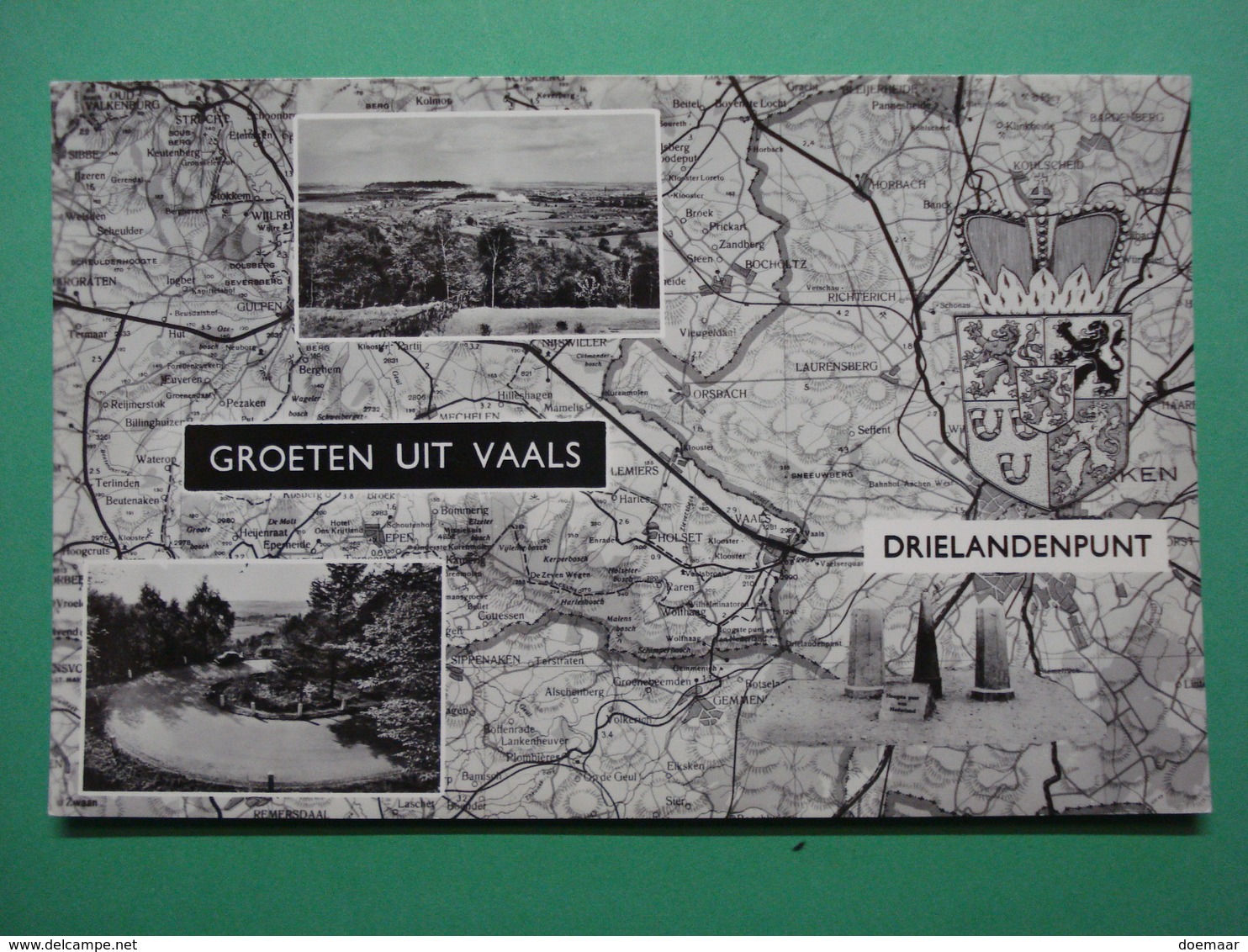 NL72 Vaals - Groeten Uit Drielandepunt Landkaart - Vaals