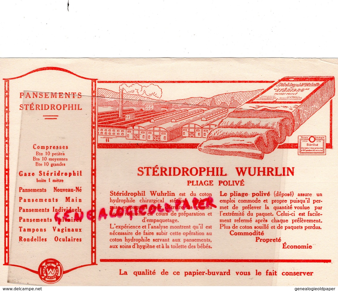 27- HONDOUVILLE- PANSEMENTS STERIDROPHIL WUHRLIN- PHARMACIEN PANSEMENT- PHARMACIE MEDICAMENT - Droguerías