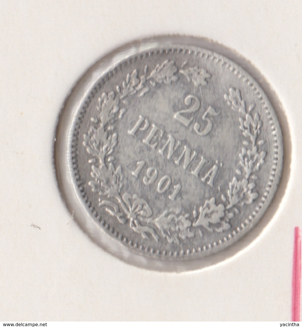 @Y@   FINLAND   25  Pennia 1901  Zilver / Ag     (2733) - Finland