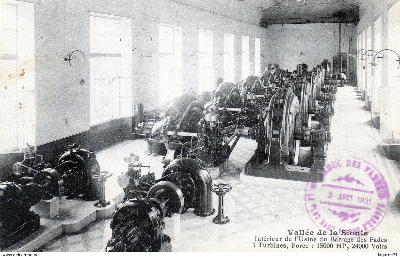 63 - Vallée De La Sioule - Intérieur De L' Usine Du Barrage Des Fades ( Rare ) - Other & Unclassified