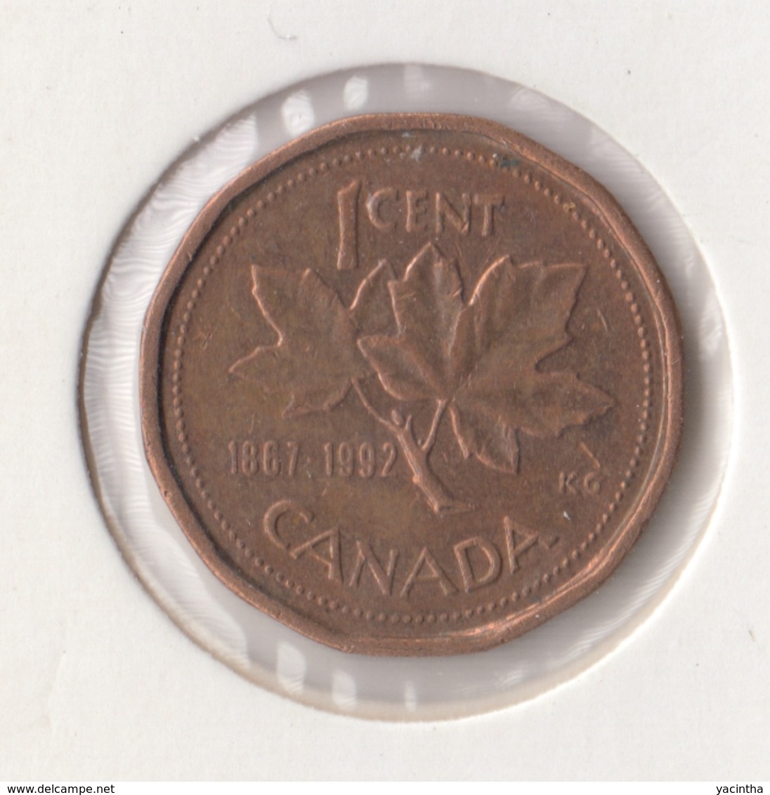 @Y@   Canada  1 Cent  1992   (4460) - Canada